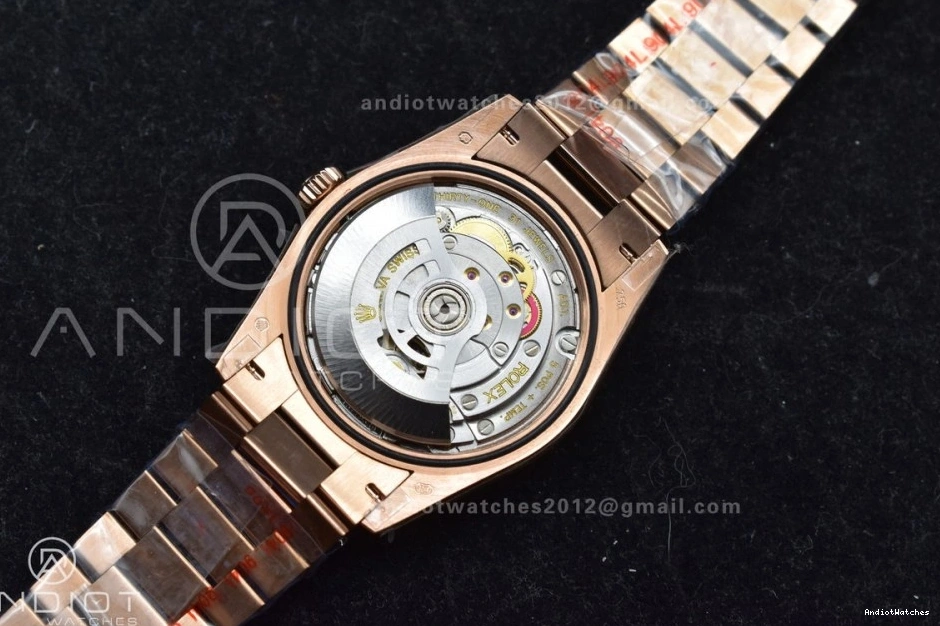 President SmoothTexture Edition Bracelet 904L DayDate Diamond Dial vr3255 678 (Gain Best Steel QF Weight) on Brown 36 V5 RG 0312